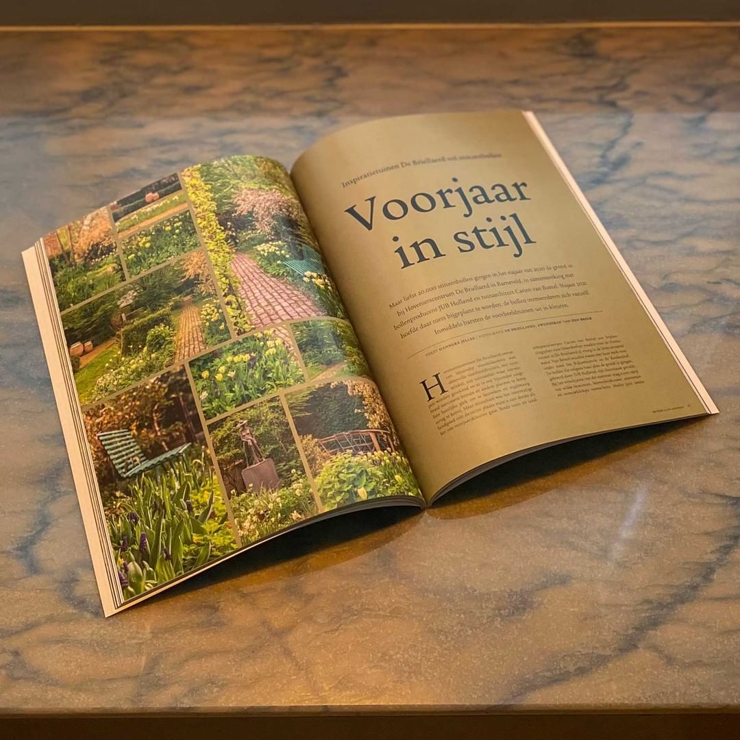 Prachtig artikel in De Tuin in vier seizoenen over de 20.000 stinzenbollen die we hebben geplant.
