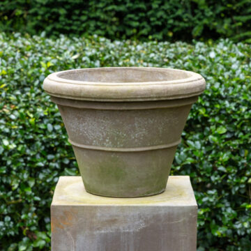 Conca Liscia Grigio 48 cm – Terracotta D'arte