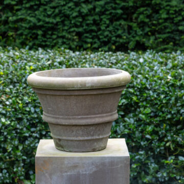 Conca Orlata Grigio 48 cm – Terracotta D'arte