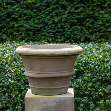 Conca Orlata Grigio 55 cm – Terracotta D'arte