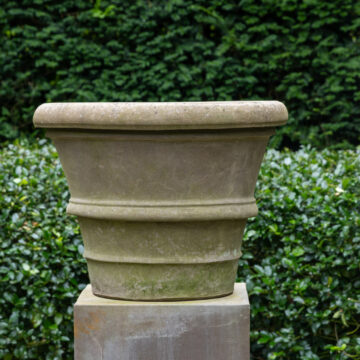 Conca Orlata Grigio 65 cm – Terracotta D'arte